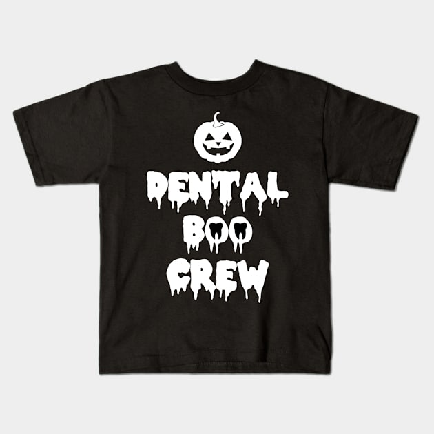 Dental Boo Crew Kids T-Shirt by DreamPassion